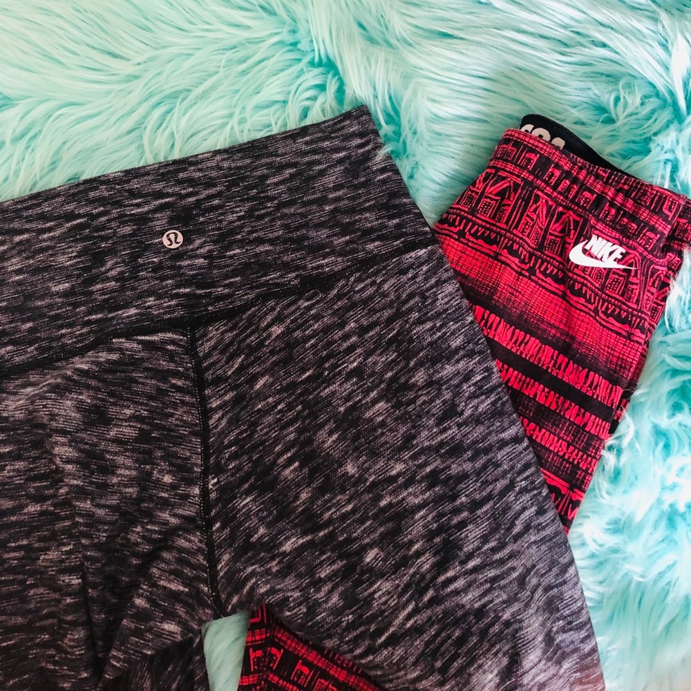 Lululemon Aling Leggings & Nike leggings set (two)